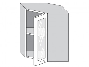 1.60.3у Шкаф настенный (h=720) угловой на 600мм со стекл. дверцей в Соликамске - solikamsk.магазин96.com | фото