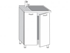 2.60.2мн Шкаф-стол на 600мм под накладную мойку с 2-мя дверцами в Соликамске - solikamsk.магазин96.com | фото