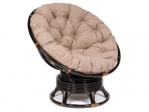 Кресло-качалка Papasan w 23/01 B с подушкой Antique brown, экошерсть Коричневый в Соликамске - solikamsk.магазин96.com | фото