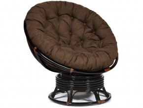 Кресло-качалка Papasan w 23/01 B с подушкой Antique brown, ткань Коричневый в Соликамске - solikamsk.магазин96.com | фото