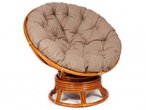 Кресло-качалка Papasan w 23/01 B с подушкой Cognac, экошерсть Коричневый в Соликамске - solikamsk.магазин96.com | фото