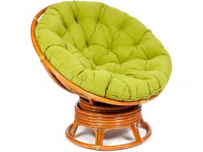 Кресло-качалка Papasan w 23/01 B с подушкой Cognac, флок Олива в Соликамске - solikamsk.магазин96.com | фото