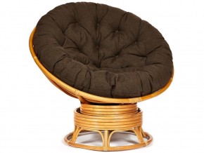 Кресло-качалка Papasan w 23/01 B с подушкой Honey, ткань Коричневый в Соликамске - solikamsk.магазин96.com | фото