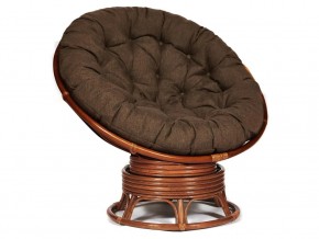 Кресло-качалка Papasan w 23/01 B с подушкой Pecan, ткань Коричневый в Соликамске - solikamsk.магазин96.com | фото