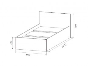 Кровать одинарная (Без матраца 0,9*2,0) в Соликамске - solikamsk.магазин96.com | фото